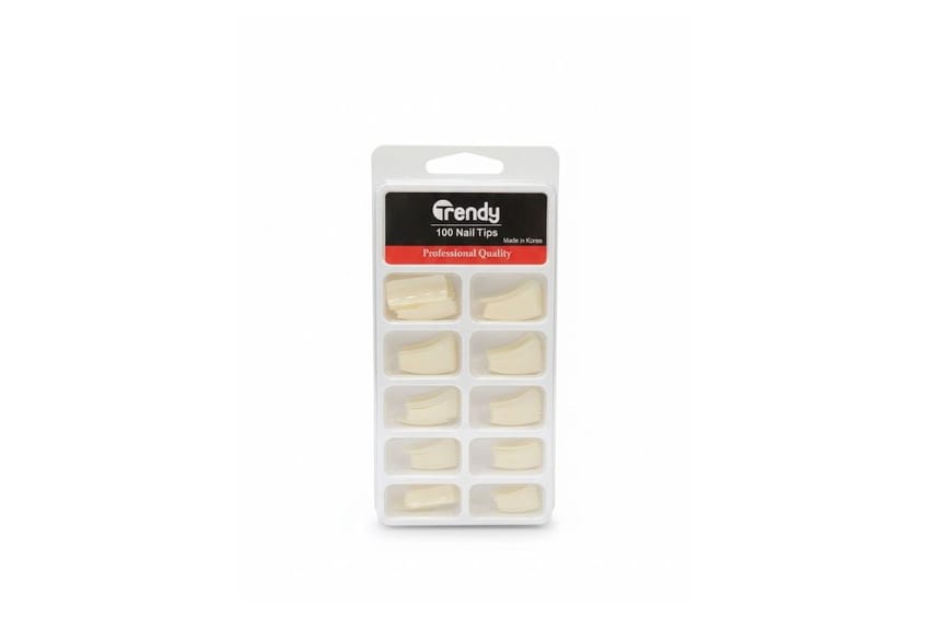 Trendy 100 Nail Tips – Tip Square White | nail-art | nail-tools | fake-nails