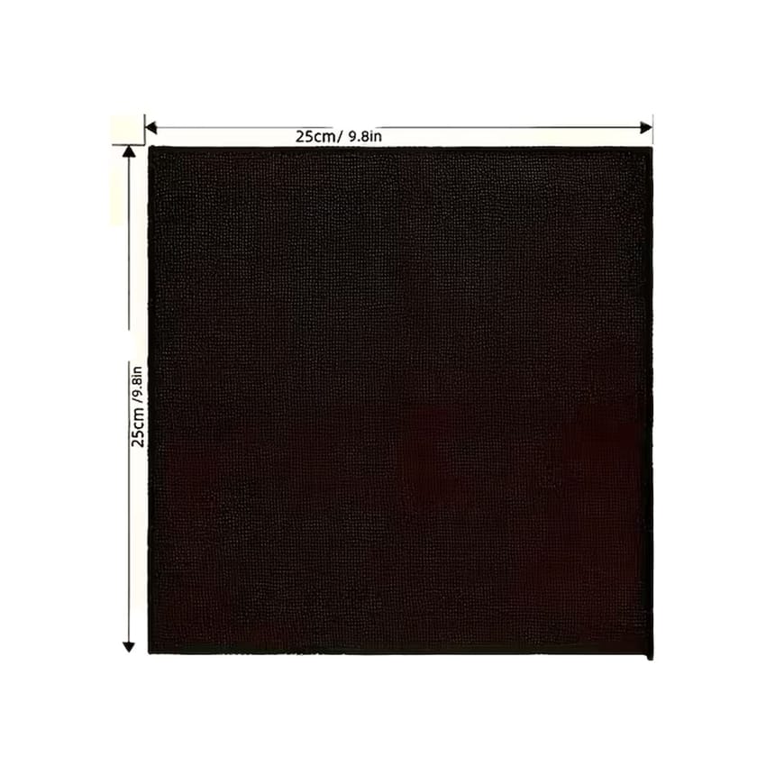 Super Soft Microfiber Cleaning Cloths - Lightweight, Square, Black, Perfect for Car Detailing And Household Use in The Kitchen, Bathroom, Bedroom, And Living Room 1 Piece product thumbnail 2
