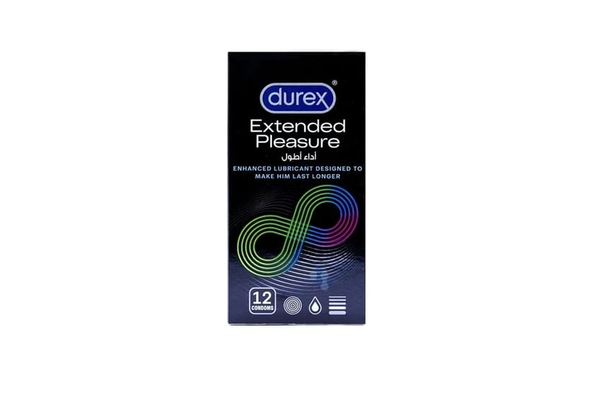 واقي ذكري – Durex Extended Pleasure، 12 قطعة | durex