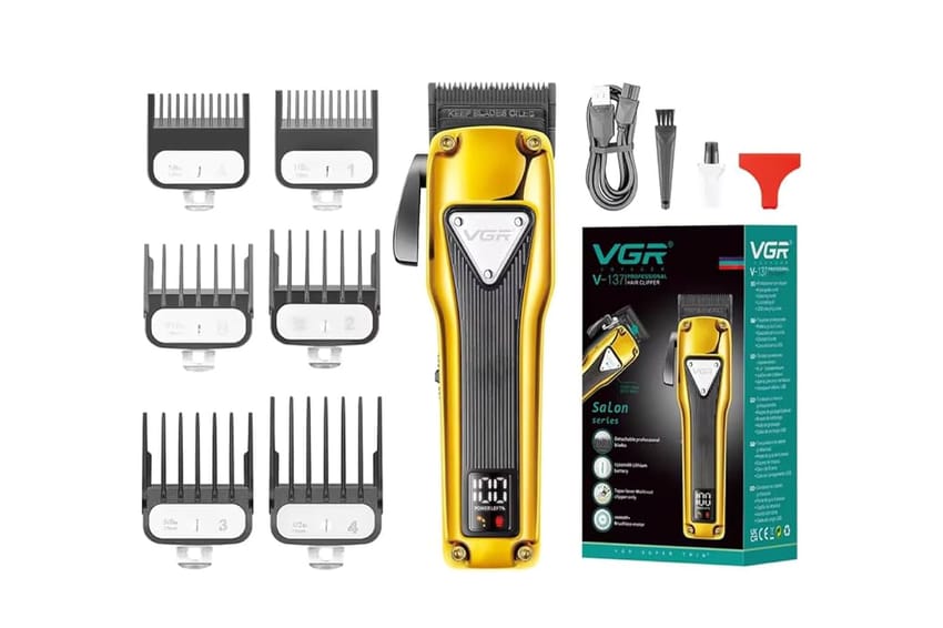 في جي آر V-137 ماكينة قص شعر احترافية بهيكل معدني فاخر | electronics | men | shavers | vgr