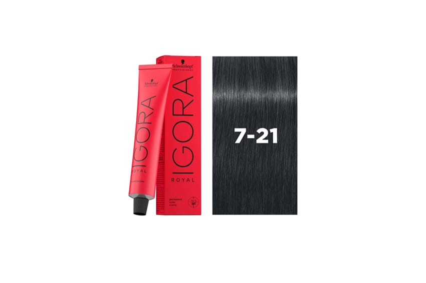 صبغة شعر شوارتزكوف IGORA Royal 7-21 أشقر متوسط رمادي آش سيند | hair-color | oxydant-dye | igora-color | schwarzkopf