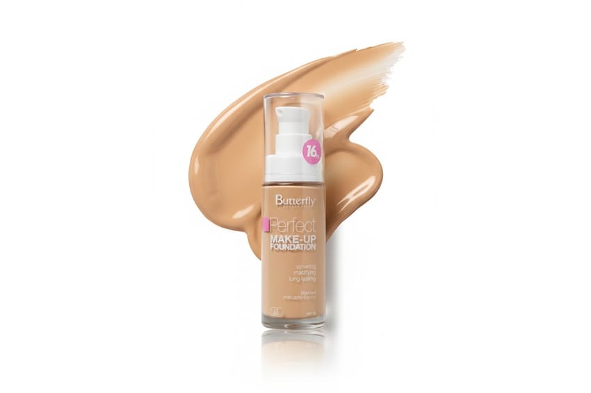 Butterfly Perfect Make Up Foundation High Coverage Matte Lon | makeup | foundation