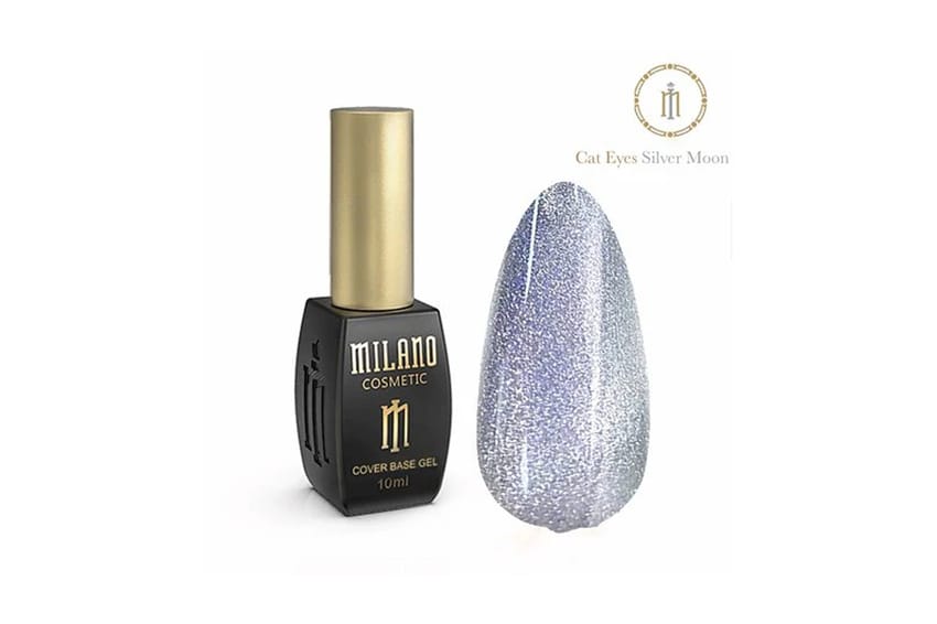 Milano Nail Polish – Silver Moon – Silver Cat Eye – 10ml | nail-gel | gel-color | milano