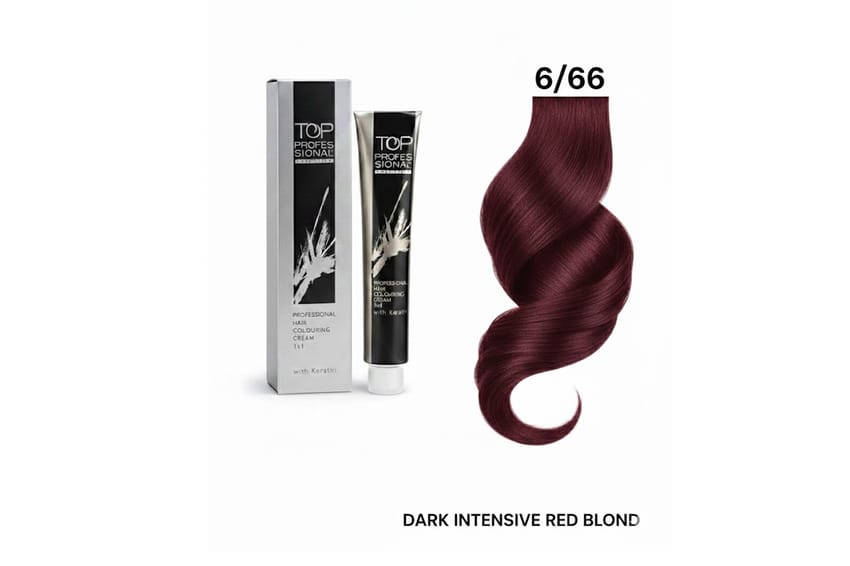 توب – كريمة تلوين شعر احترافية مع الكيراتين – 100 مل (6/66 – | hair-color | oxydant-dye | top
