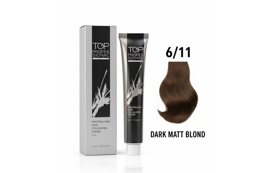 توب – كريمة تلوين شعر احترافية مع الكيراتين – 100 مل (6/11 | hair-color | oxydant-dye | top
