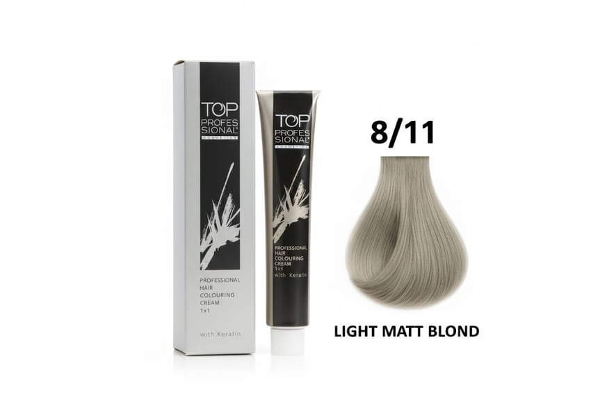 توب – كريمة تلوين شعر احترافية مع الكيراتين – 100 مل (8/11 – | hair-color | oxydant-dye | top