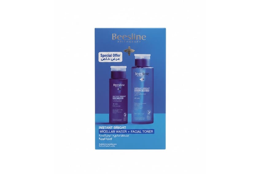 بيزلين – روتين الوجه Instant Bright (مياه مسلر + تونر) | specialoffer | cleansing | toner | face-care | beesline