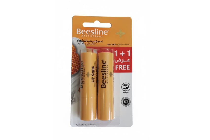 بيزلين – بلسم الشفاه بالعسل والحليب (عرض خاص 1+1) | lip-care | specialoffer | lip-balm | beesline