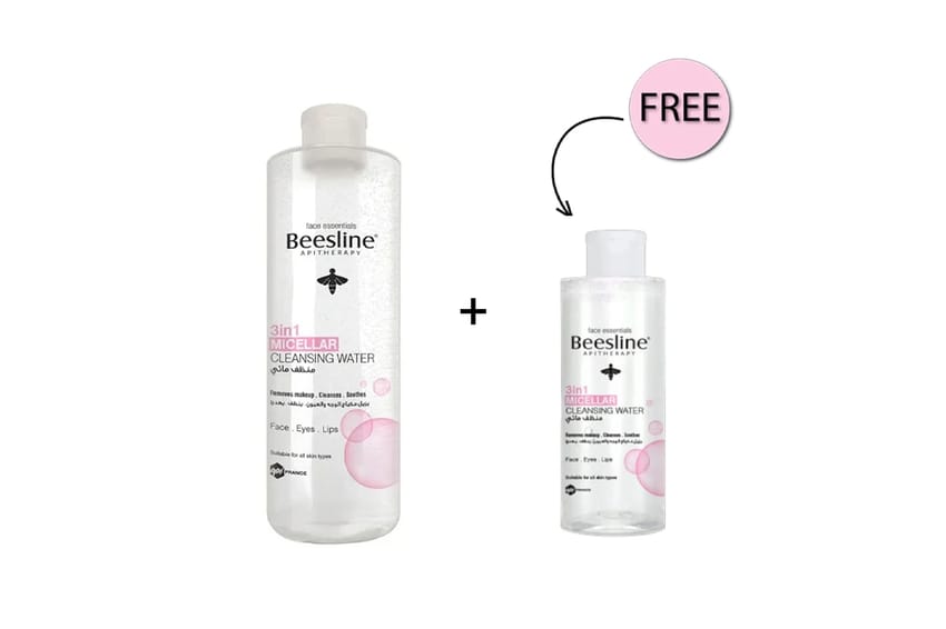 Beesline – 3 in 1 Micellar Cleansing Water 400ml + 100ml Free