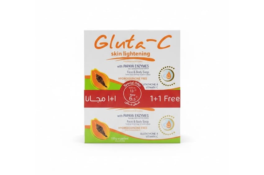 جلوتا-سي – صابونة تفتيح الوجه والجسم بإنزيمات البابايا (عرض | body-care | skin-care | gluta-c