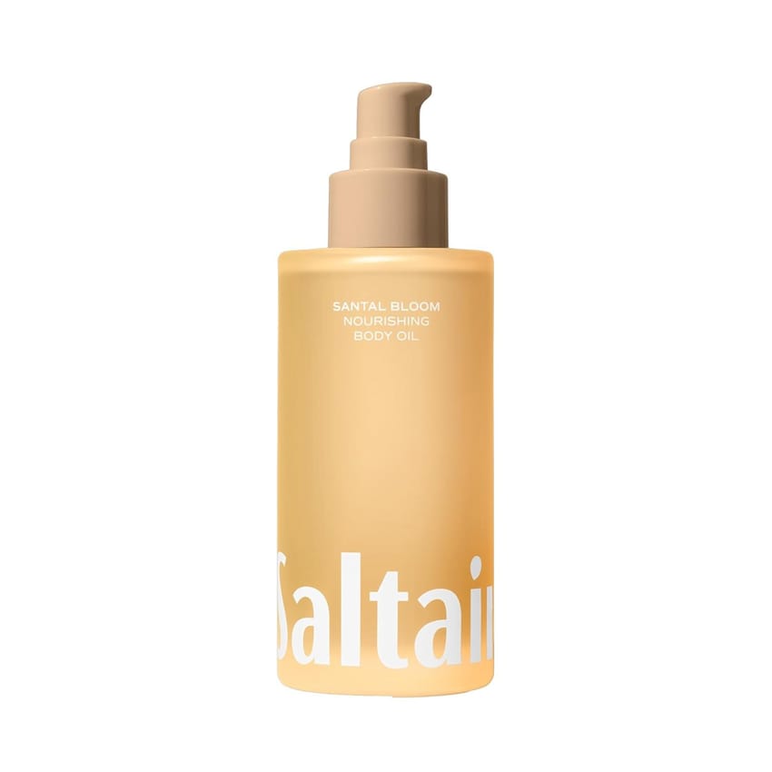 Saltair Body Oil - Luxurious Santal Bloom After Shower and Bath Oil for Women and Men. Botanical, Non-Greasy, Well-Absorbing Moisturizer for Hydrating Dry Skin Pump Bottle 120ml