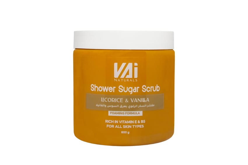مقشر سكر للجسم من فاي – العرقسوس والفانيليا (600 غ) مع فيتام | body-care | body-scrub