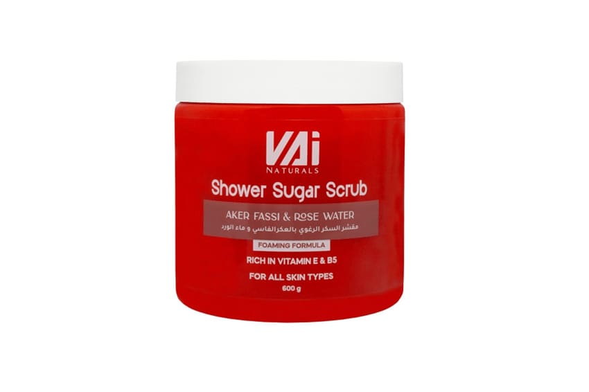 مقشر سكر للجسم من فاي – عكر فاسي وماء الورد (600 غ) مع فيتام | body-care | body-scrub