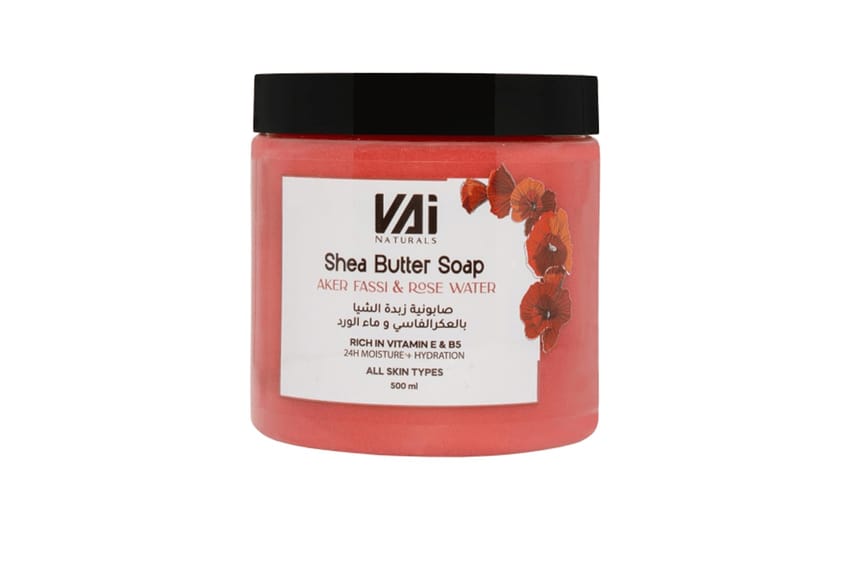 Vai Shea Butter Soap – Aker Fassi & Rose Water (500 ml)