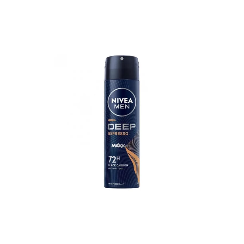 NIVEA MEN Deep Black Carbon Espresso Deodorant Spray 150ml | deodorant | men | nivea