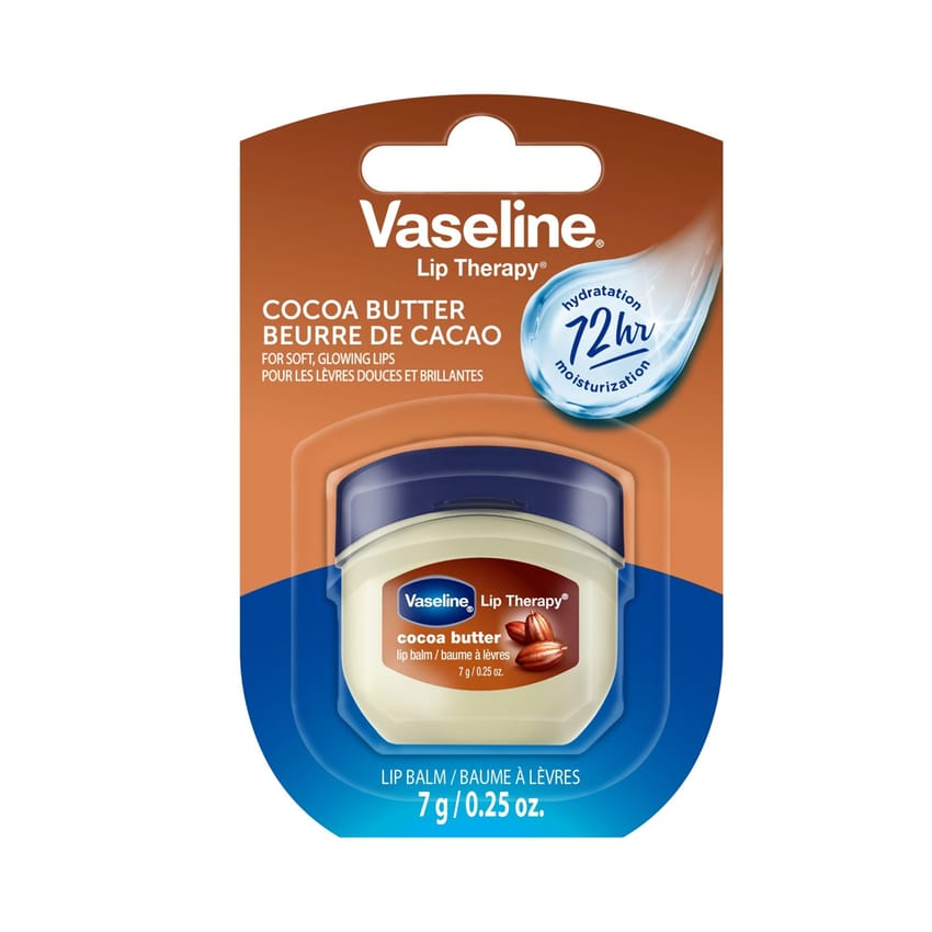 مرطب شفاه فازلين بزبدة الكاكاو – حجم صغير 0.25 أونصة | vaseline | lip-balm