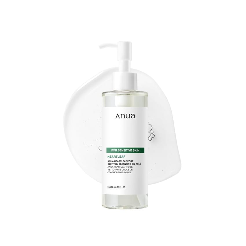 ANUA Heartleaf Pore Cleansing Oil Mild – 6.76 fl oz (200 ml)- for sensitive skin