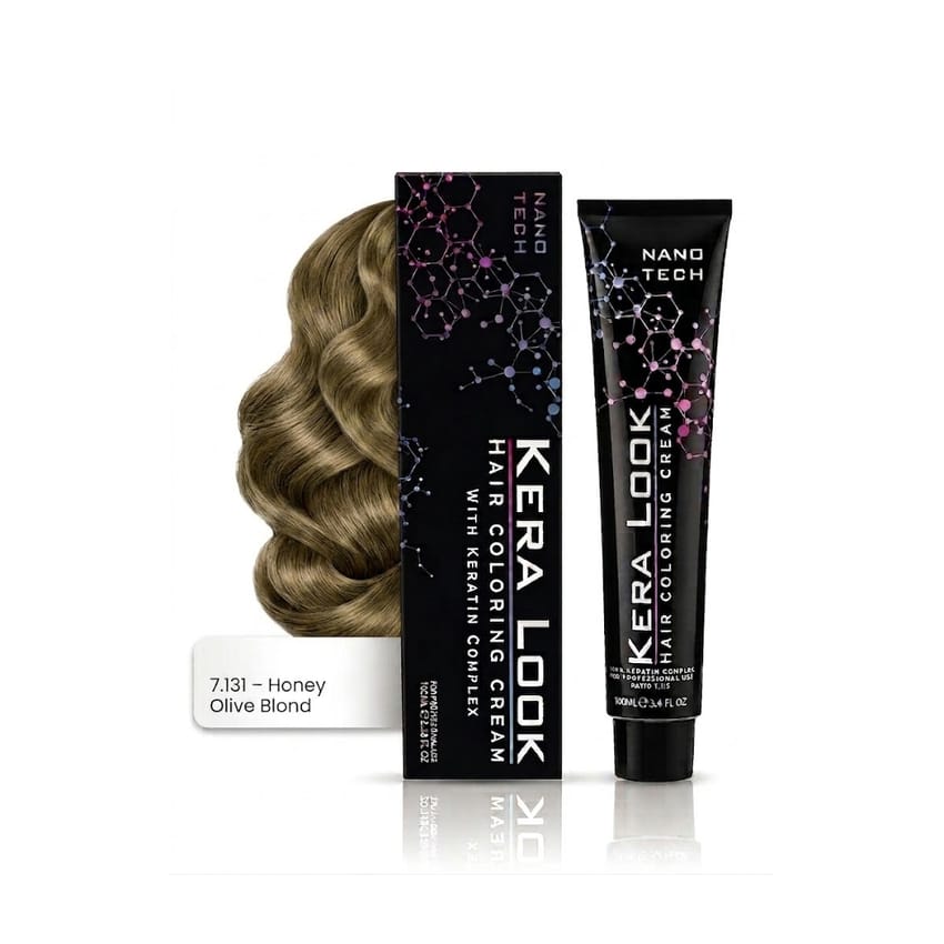 KERA LOOK Hair Coloring Cream No. 7.131 Honey Olive Blond 10 | hair-color | hair-care | hair-colour | kera-look