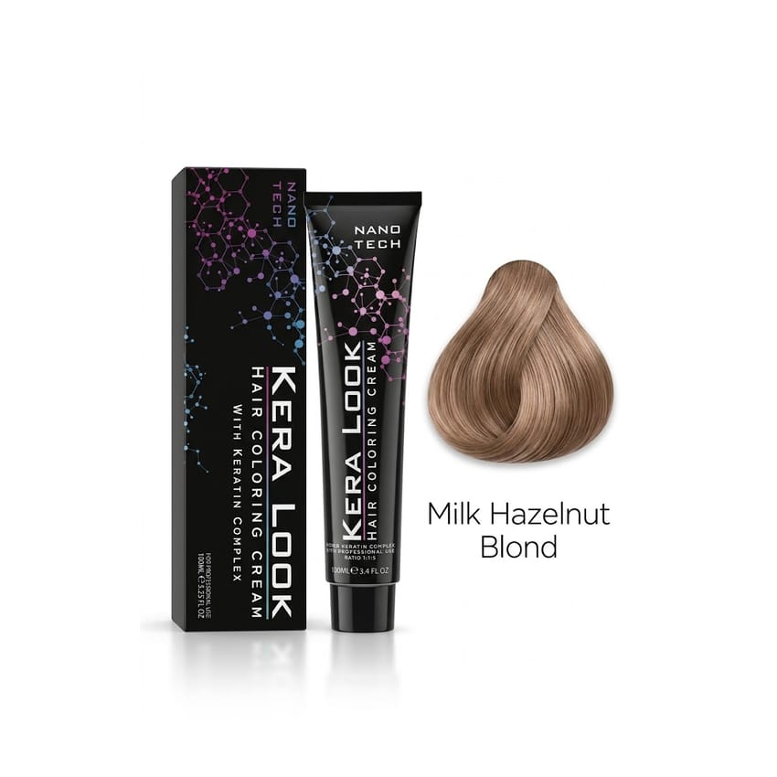 KERA LOOK Hair Coloring Cream No. 7.71 Milk Hazelnut Blond 100 ml