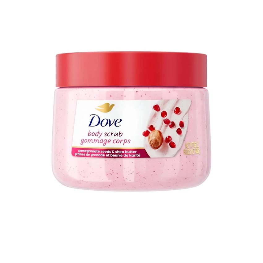 مقشر جسم Dove ببذور الرمان وزبدة الشيا 425 غرام | body-care | body-scrub | dove
