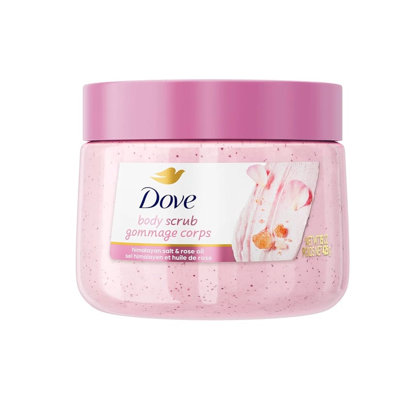 مقشر جسم Dove بملح الهيمالايا وزيت الورد 425 غرام | body-care | body-scrub | dove