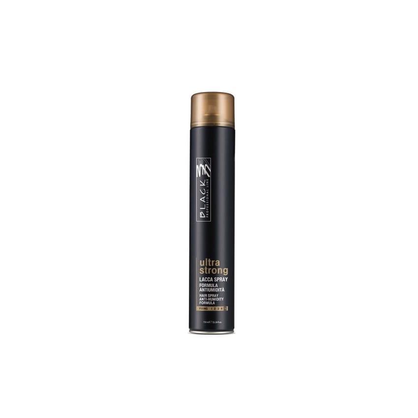 Black Ultra Strong Hair Spray 750 ml | hair-spray | black