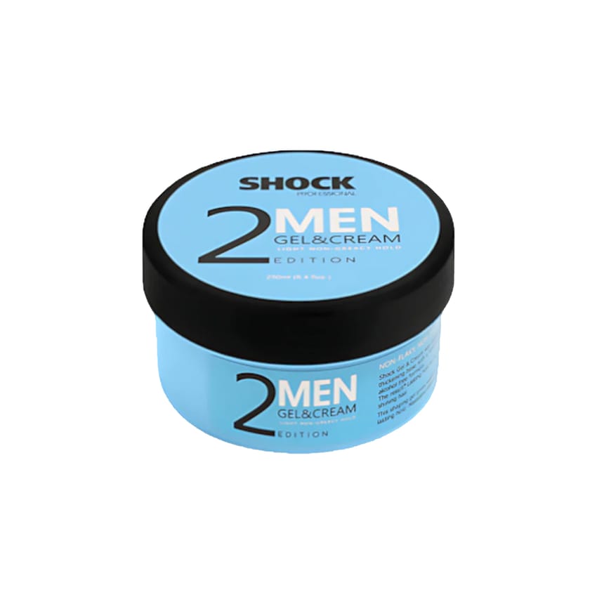 Shock Men 2 Edition Gel & Cream Light Non-Greasy Hold 250 ml | men | hair-care