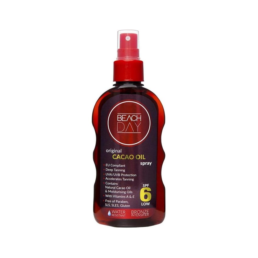 زيت بيتش داي كاكاو للتسمير SPF 6 – 150 مل | sun-care | tanning | beach-day