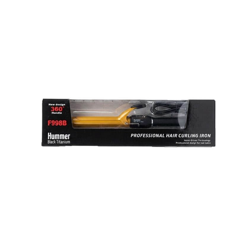مكواة تجعيد شعر همر تيتانيوم أسود احترافية 28 ملم | electronics | straighteners-and-curlers | hummer