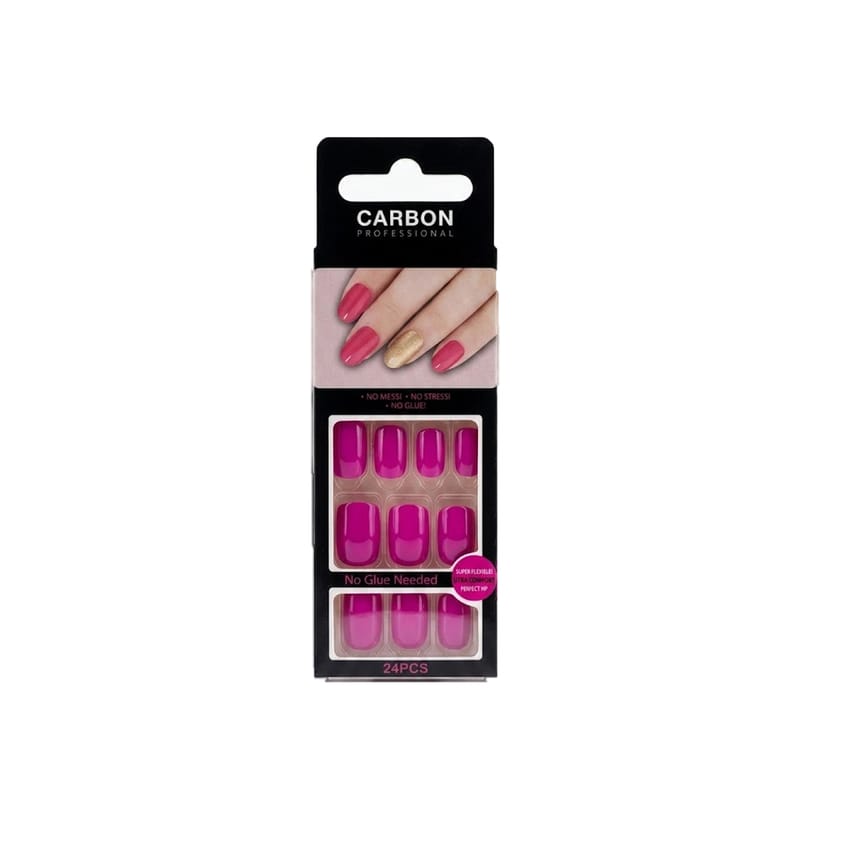 Carbon Professional Press-On Nails (No Glue Needed) – No. 2