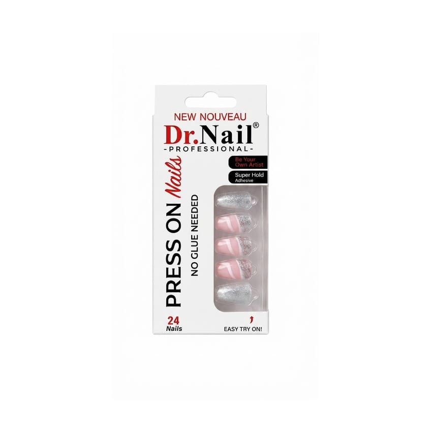 Dr. NAIL – Press-On Gel Nails Set (24 pcs)  KS255