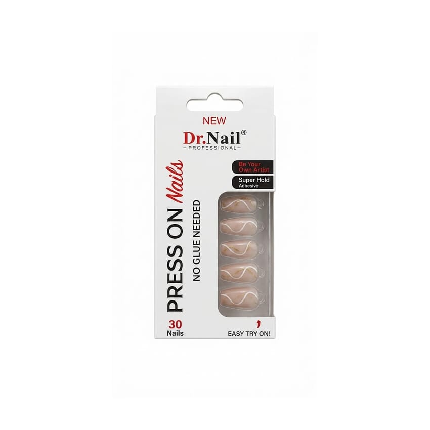 Dr. NAIL – Press-On Gel Nails Set (24 pcs ) ZH031
