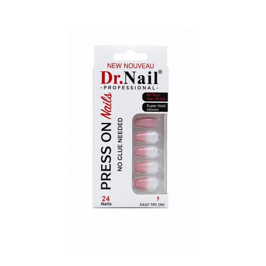 Dr. NAIL – Press-On Gel Nails Set (24 pcs ) KS156