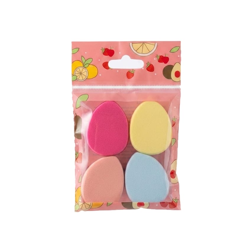 إسفنجات مكياج أصابع صغيرة – طقم 4 قطع متعددة الألوان | makeup-sponge