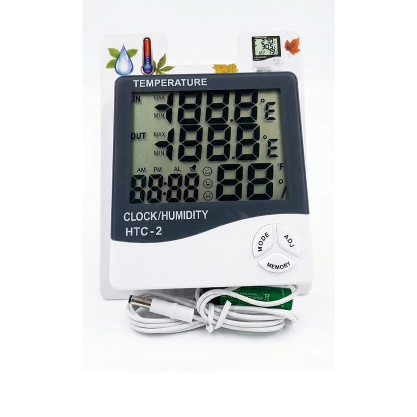 HTC-2 Digital Thermometer & Hygrometer – Multifunction Environmental Meter