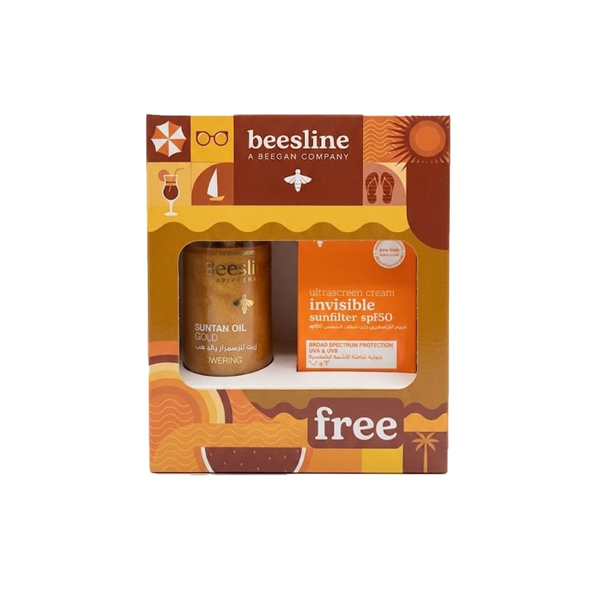 Beesline Protection & Tanning Kit (Suntan Oil Gold + Invisib | sun-care | beesline