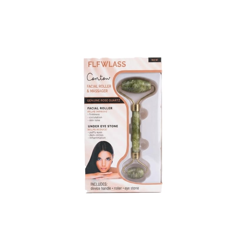رولر ومساج للوجه فلَفلاس (FLFWLASS) مع حجر للعين – روز كوارت | tools