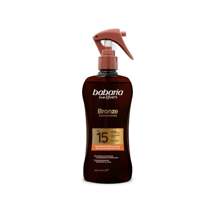 Babaria Bronze Tanning Oil Spray SPF 15 – 300 ml