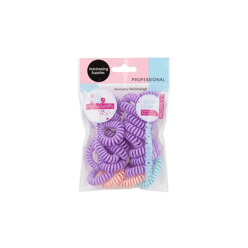 Professional Spiral Hair Ties - 20 pcs