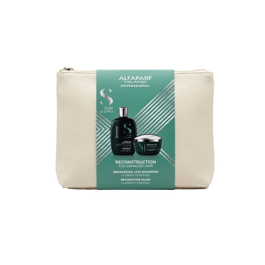 طقم ألفابارف سيمي دي لينو لإعادة بناء الشعر التالف – علاج تق | shampoo-and-conditioner | hair-mask | hair-care | alfaparf