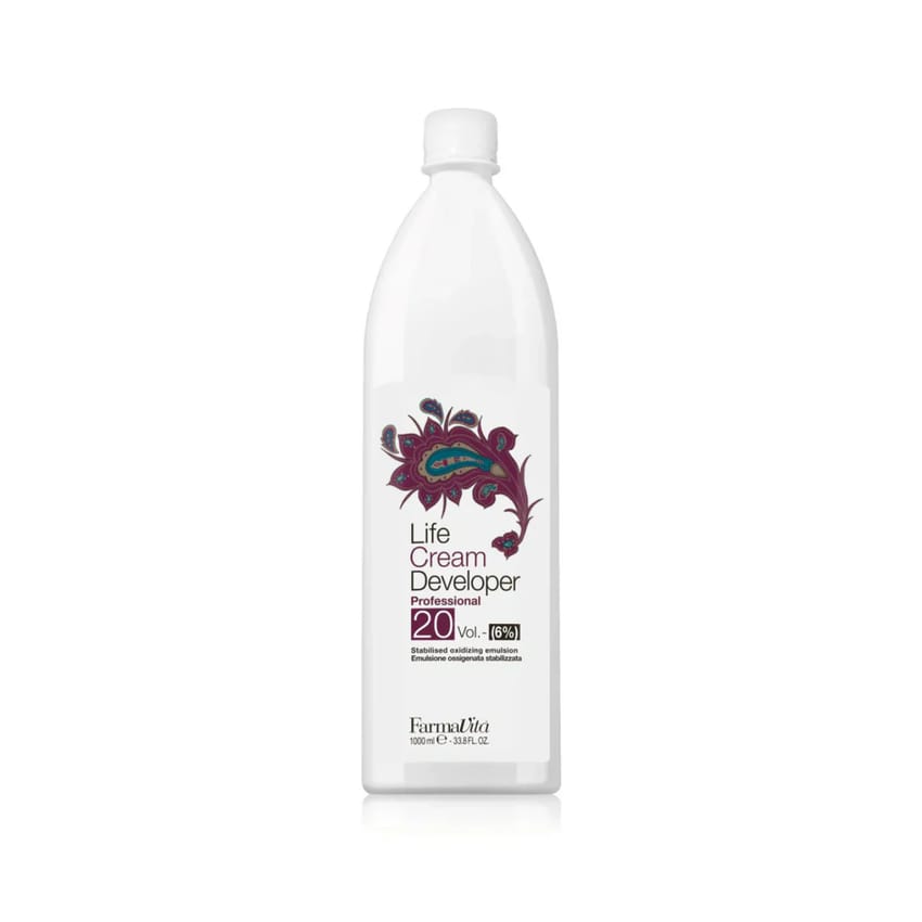 مطور كريم فارمافيتا لايف 20 فوليوم 6% 1 لتر | oxydant-dye | farmavita