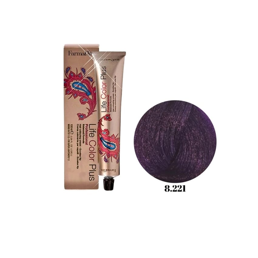 صبغة فارمافيتا لايف كولور بلس 8.221 أشقر فاتح بنفسجي مكثف | hair-color | farmavita