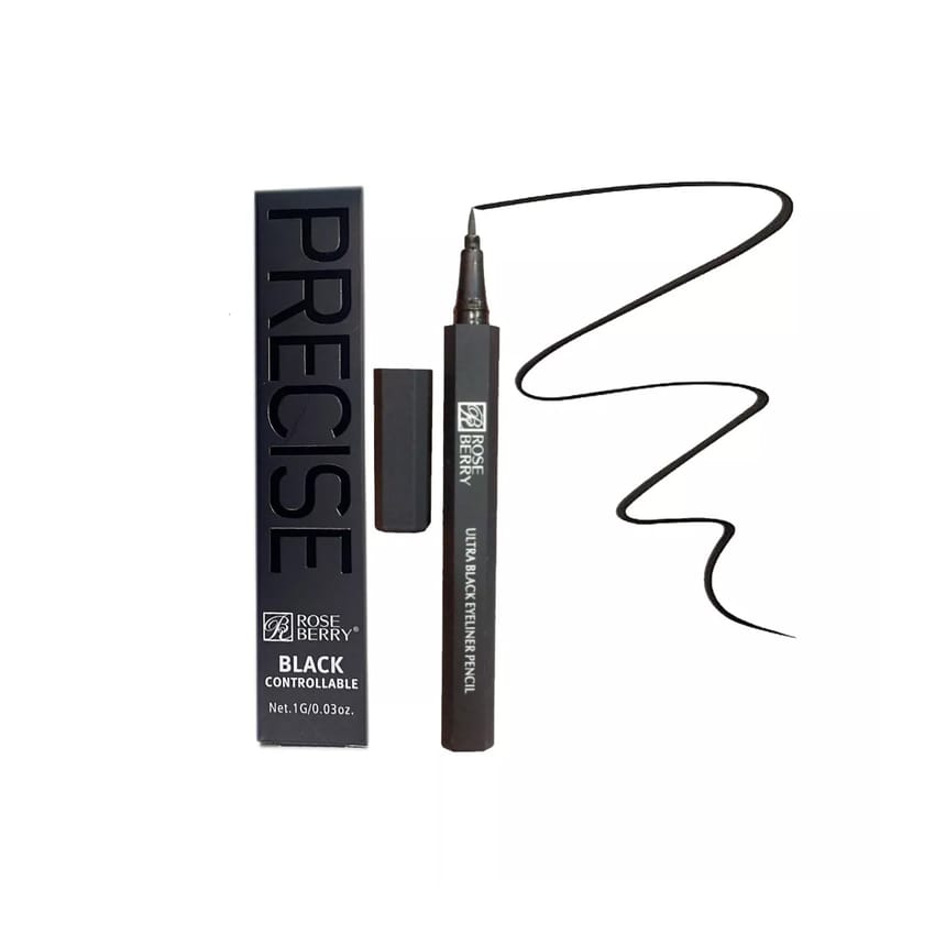 ROSE BERRY Precise Controllable Ultra Black Eyeliner | eyeliner | roseberry