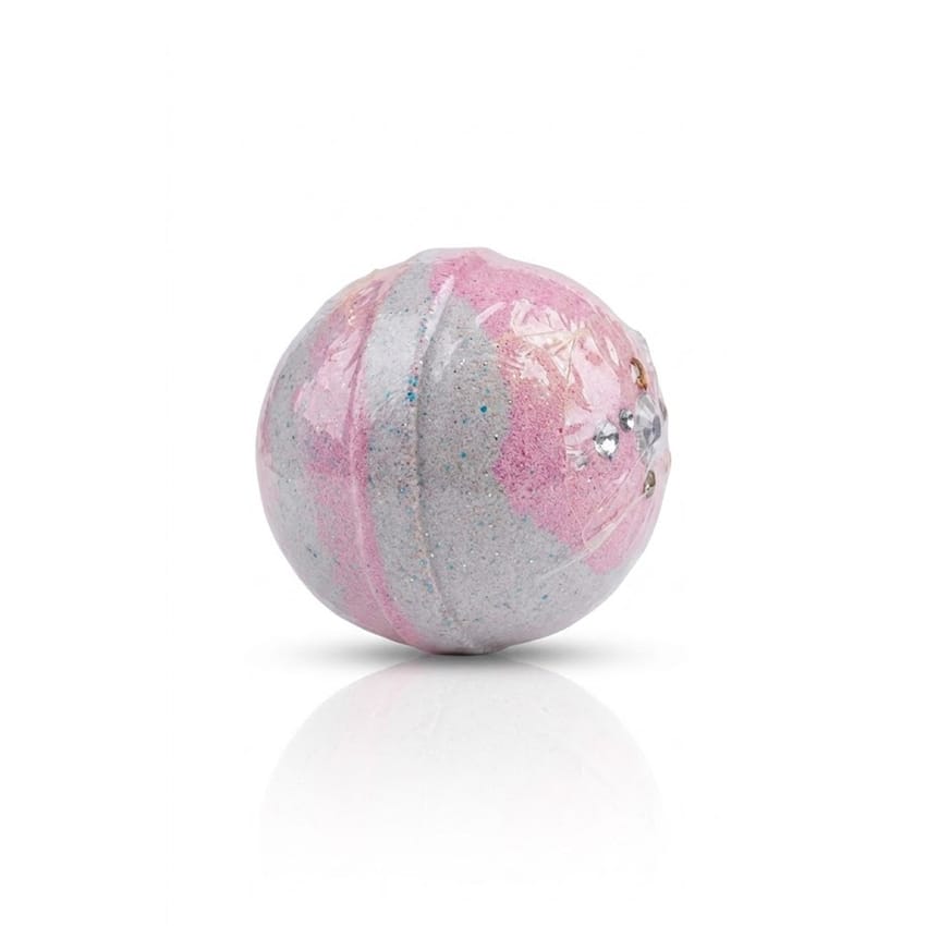 Luxury Bath Bomb – Pink & Silver Sparkle 144g | bath