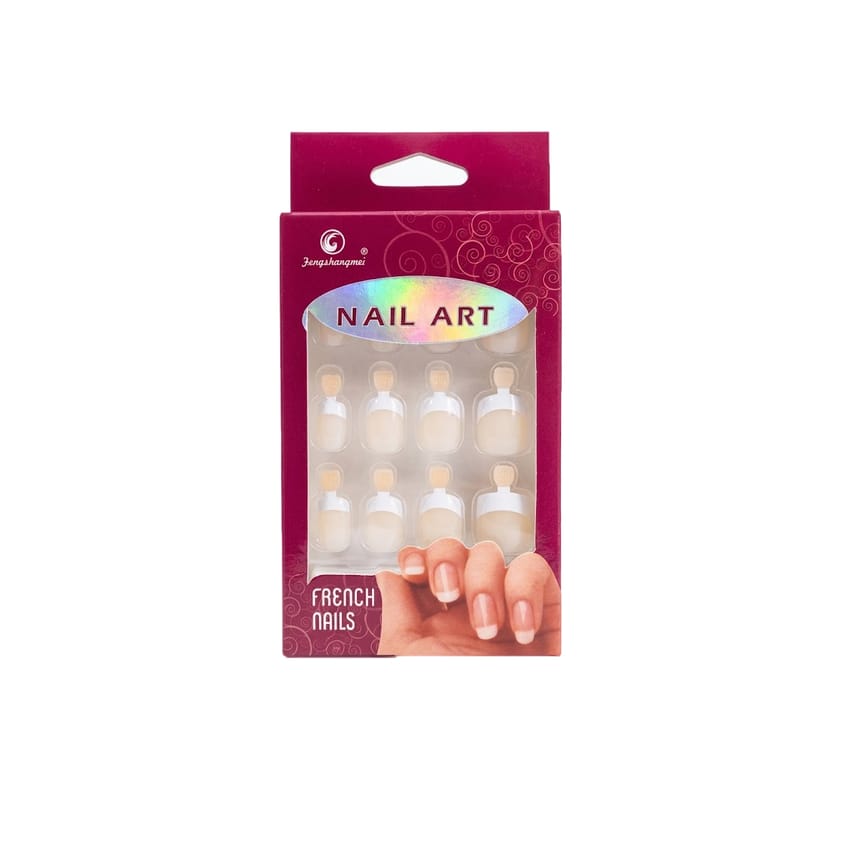 Fengshangmei Self-Adhesive French Nails OFF WHITE
