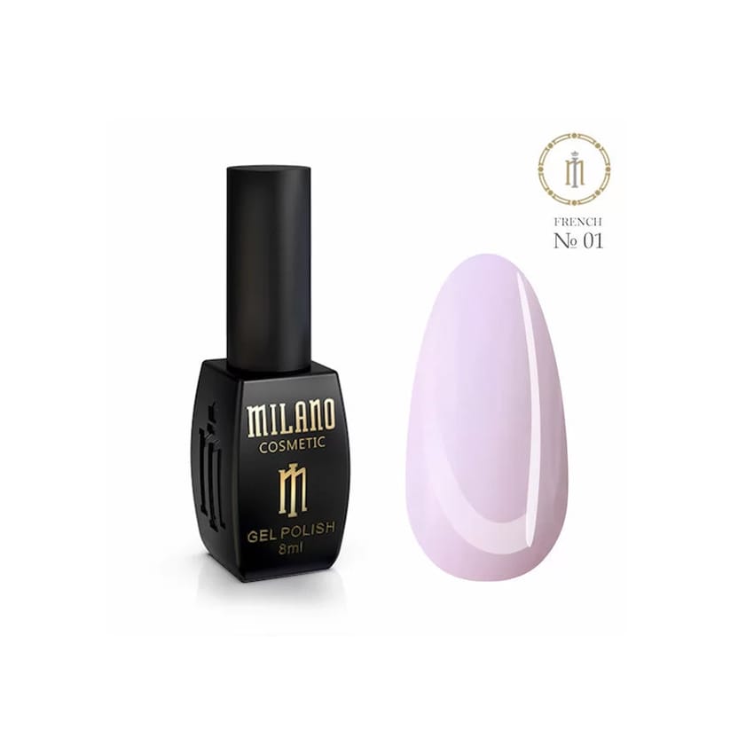 Milano French Gel Nail Polish 01 – 8ml | gel-color | milano
