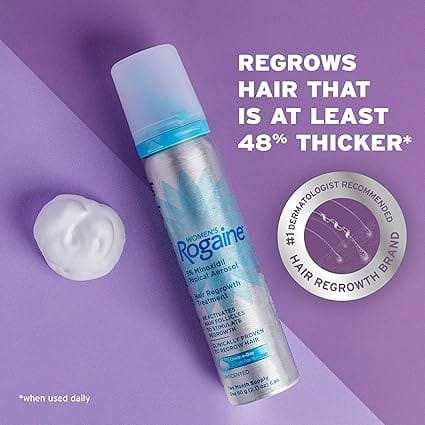 Rogaine for Women 5% Minoxidil Foam – Hair Regrowth Treatment (4-Month Supply) product thumbnail 2