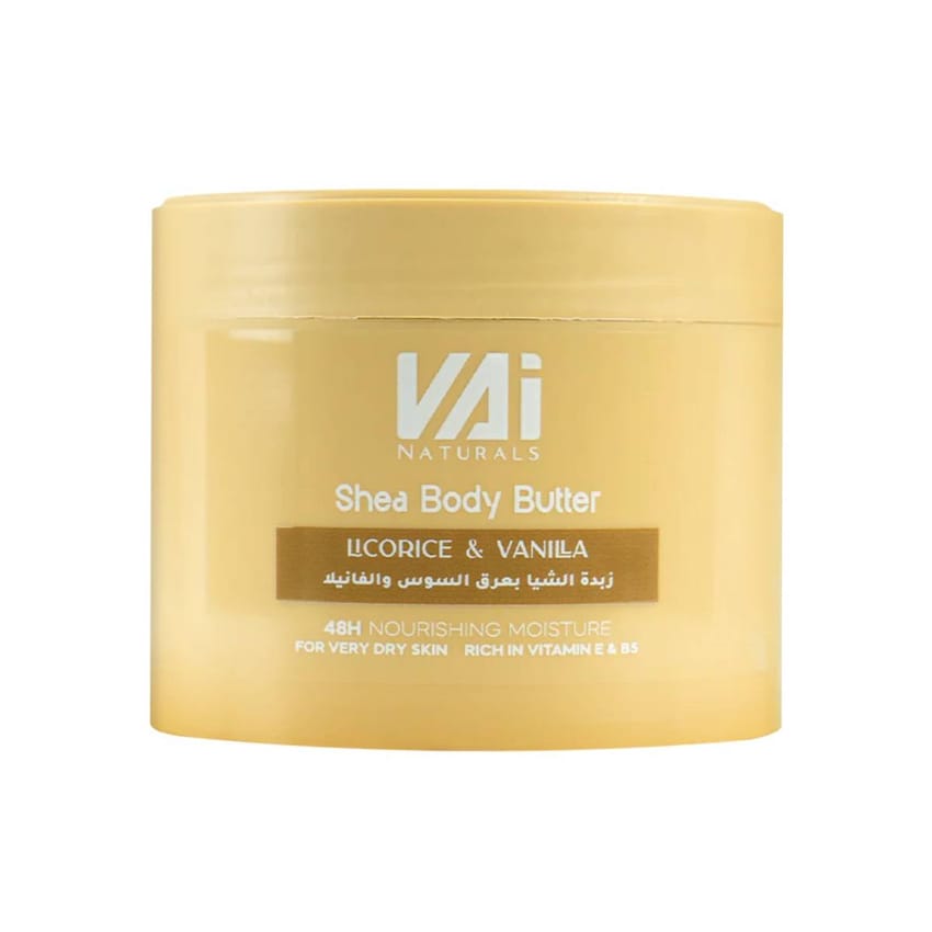 VAI Shea Body Butter Licorice & Vanilla – 300ml