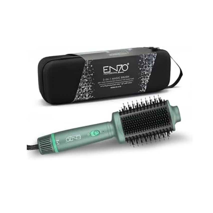 ENZO 2-in-1 Magic Brush Hair Dryer & Straightener | electronics | hair-dryers | straighteners-and-curlers | enzo