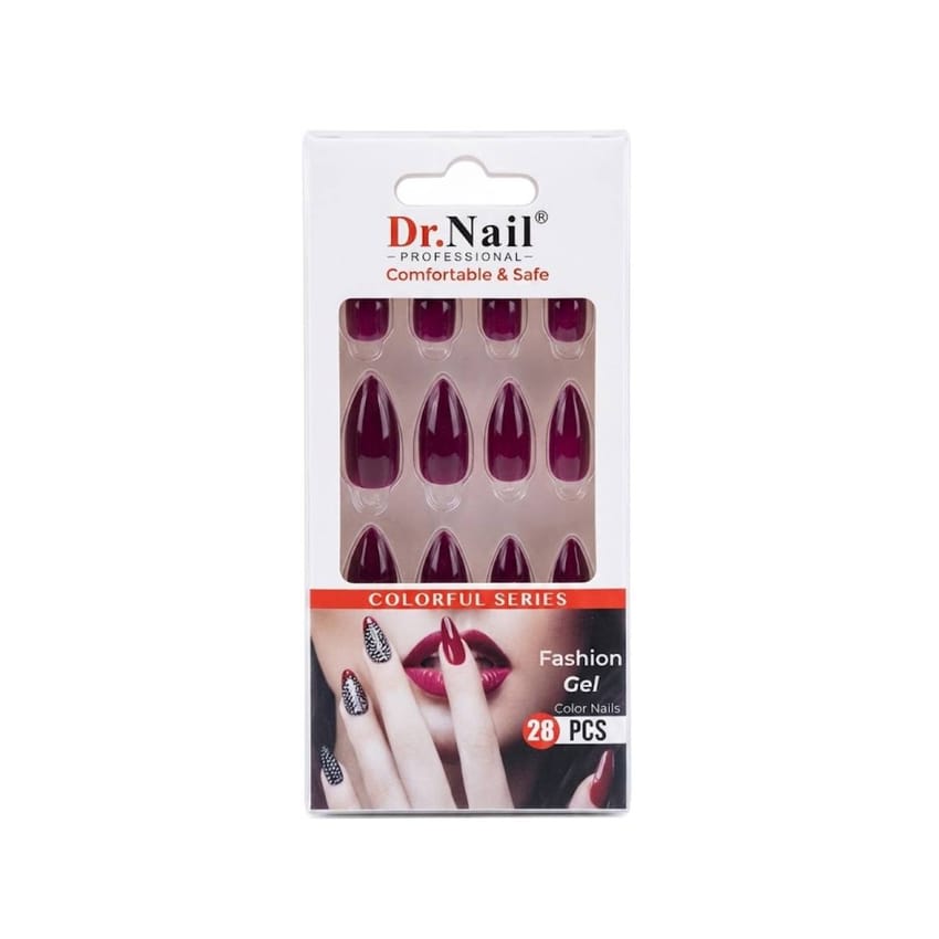Dr. Nail Comfortable & Safe Fashion Gel Nails – 28 Nails | fake-nails | dr-nail
